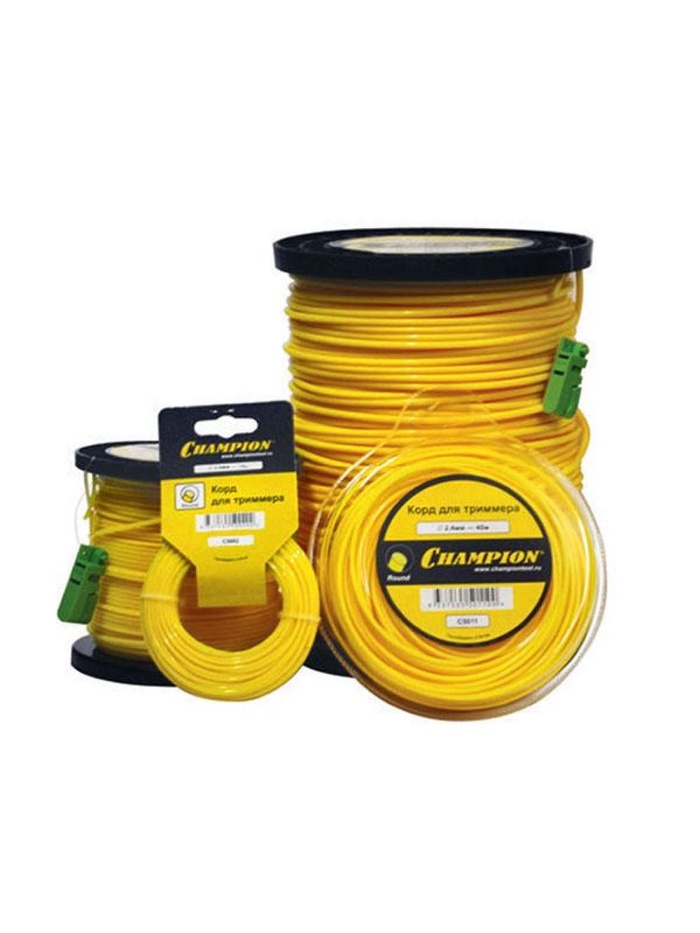 Корд триммерный CHAMPION Round 1.3 мм× 15 м (круглый) в мотке