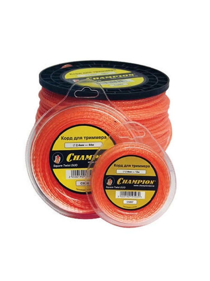 Корд триммерный CHAMPION Twisted Square 1.6 мм×15 м (витой квадрат) - Фото 1