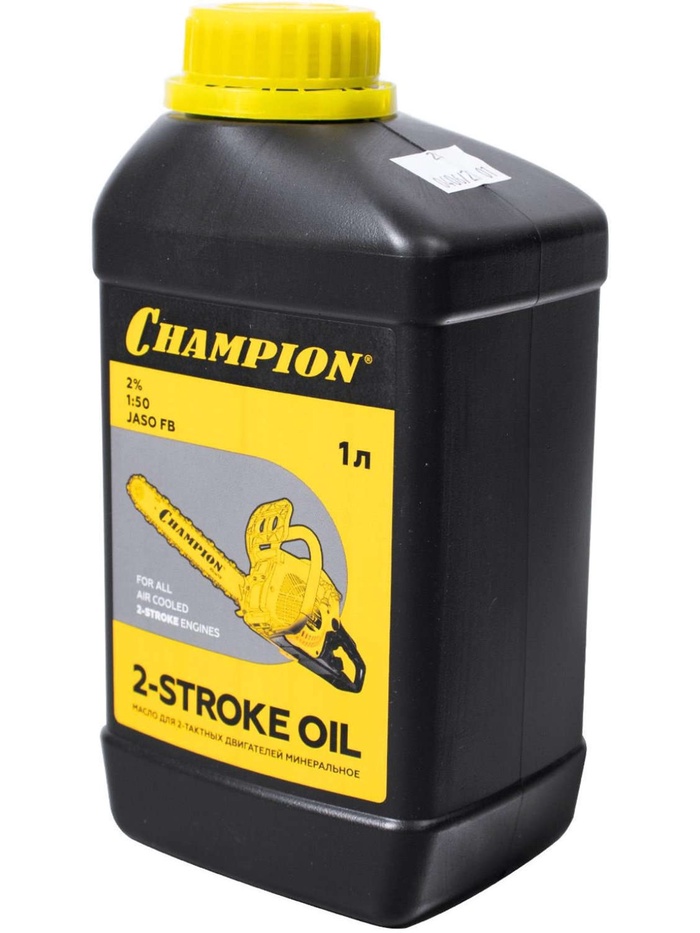 Масло для 2-тактных двигателей минеральное CHAMPION JASO FB, 1 л.