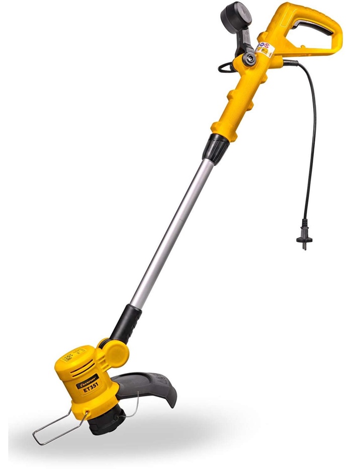 Триммер эл. CHAMPION ET351 (телескоп.прям.380Вт 1,48кг нижний двигатель, корд 1,2мм)