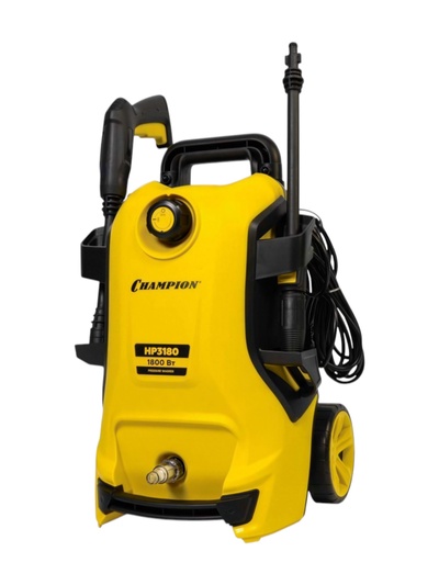 Мойка CHAMPION HP3180 (1.8 кВт 145-100 бар t 40С 5.0 л/мин 7.7 кг синхронный, пеногенератор)