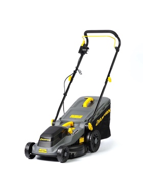 Газонокосилка эл. CHAMPION EM3816 (1.6 кВт пласт.+ткань травосб. 42 л ширина 380 мм 30-75 мм, 11.3 кг)