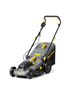 Газонокосилка эл. CHAMPION EM4318 (1.8 кВт пласт.+ткань травосб. 52 л ширина 430 мм 30-75 мм, 12.9 кг)