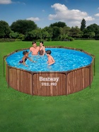 Бассейн каркасный Steel Pro, 305×76 см, круглый, рейка, 561VP Bestway - Фото 4