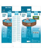 Бассейн каркасный Steel Pro, 305×76 см, круглый, рейка, 561VP Bestway - Фото 5