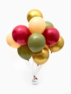 Воздушные шары латексные 12" «Оливковый, бежевый, золотой, кофейный микс» набор 25 штук - Фото 3
