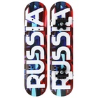 УЦЕНКА Скейтборд подростковый «RUSSIA» 62×16 см, колеса PVC 50 мм, пластиковая подвеска - Фото 2