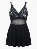 Купальник женский слитный MINAKU с юбкой, размер 48 (XL), чёрный 10954635