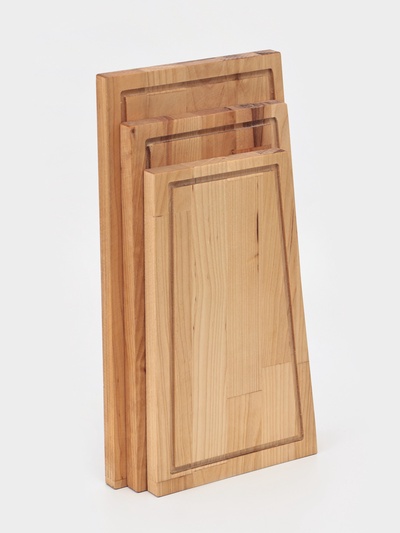 УЦЕНКА Набор досок разделочных «Парус» в кассете (38×22×1.8;34×20×1.8;30×18×1.8) см