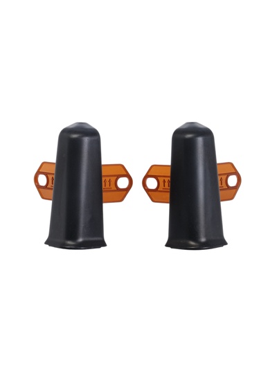 Угол наружный для плинтуса «Деконика», с крепежом, 70 мм, 2 штуки, цвет 007 чёрный