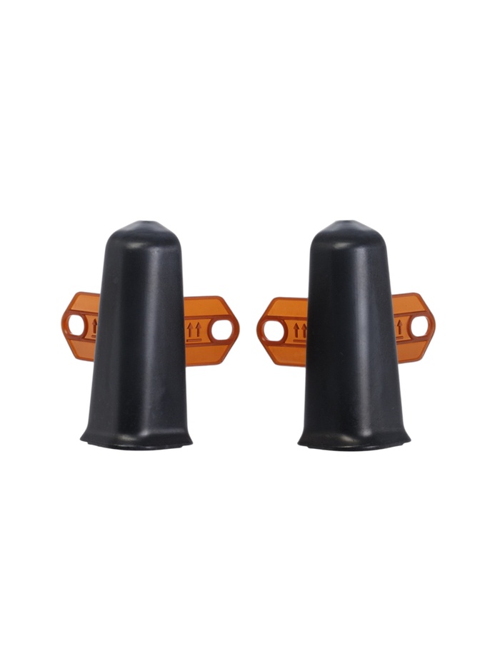 Угол наружный для плинтуса «Деконика», с крепежом, 70 мм, 2 штуки, цвет 007 чёрный - Фото 1