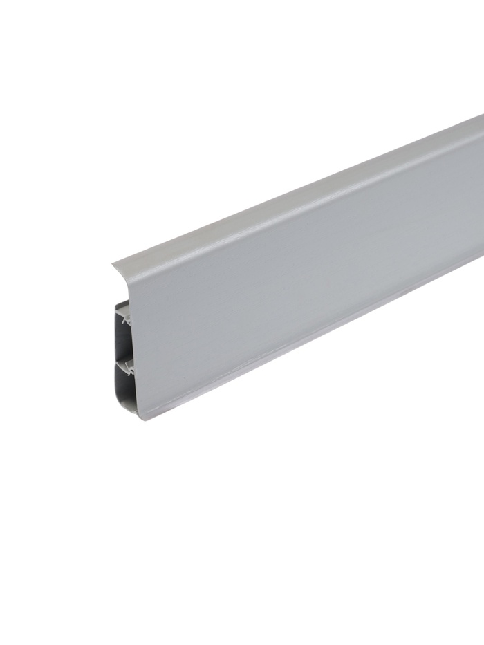 Плинтус напольный «Деконика», 2200×70 мм, цвет 002 светло-серый - Фото 1