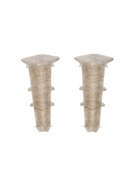 Угол внутренний для плинтуса «Деконика», 70 мм, 2 штуки, цвет 547 лофт светло-серый