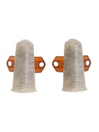 Угол наружный для плинтуса «Деконика», с крепежом, 70 мм, 2 штуки, цвет 547 лофт светло-серый - фото 809619859