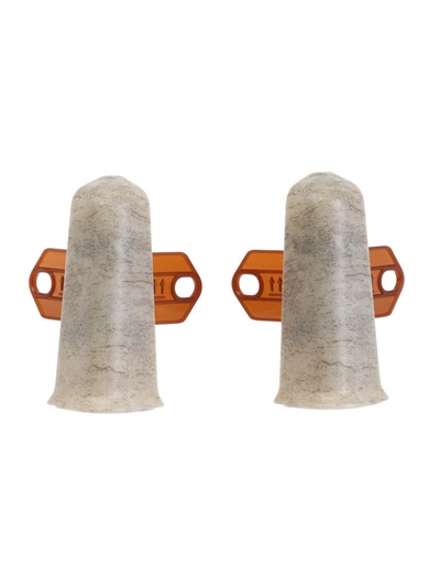 Угол наружный для плинтуса «Деконика», с крепежом, 70 мм, 2 штуки, цвет 547 лофт светло-серый