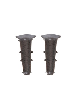 Угол внутренний для плинтуса «Деконика», 70 мм, 2 штуки, цвет 548 лофт серый