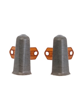 Угол наружный для плинтуса «Деконика», с крепежом, 70 мм, 2 штуки, цвет 548 лофт серый