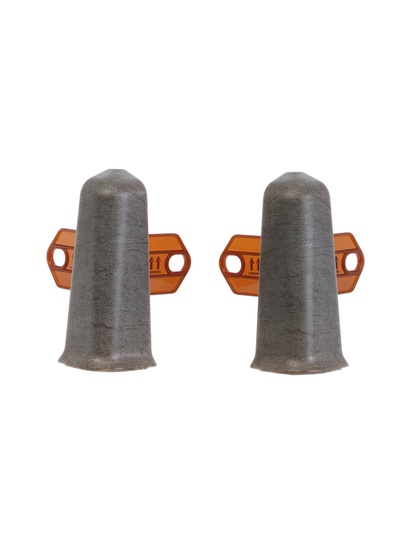 Угол наружный для плинтуса «Деконика», с крепежом, 70 мм, 2 штуки, цвет 548 лофт серый