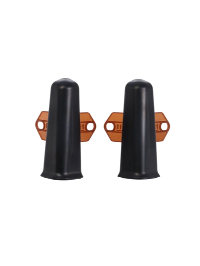 Угол наружный для плинтуса «Деконика», с крепежом, 85 мм, 2 штуки, цвет 007 чёрный