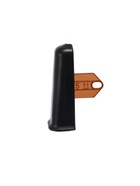 Угол наружный для плинтуса «Деконика», с крепежом, 85 мм, 2 штуки, цвет 007 чёрный - Фото 2