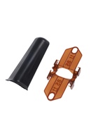 Угол наружный для плинтуса «Деконика», с крепежом, 85 мм, 2 штуки, цвет 007 чёрный - Фото 4