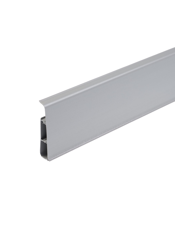 Плинтус напольный «Деконика», 2200×85 мм, цвет 002 светло-серый - Фото 1