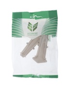 Угол внутренний для плинтуса «Деконика», 85 мм, 2 штуки, цвет 002 светло-серый - фото 809619946