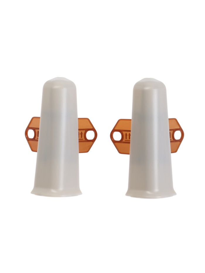 Угол наружный с крепежом для плинтуса 85мм 