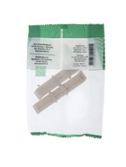 Соединитель для плинтуса «Деконика», 85 мм, 2 штуки, цвет 002 светло-серый - фото 809619958