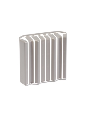 Накладки для прямоугольного плинтуса «Идеал. Дюра», 80 мм, 8 штук, цвет 002 светло-серый