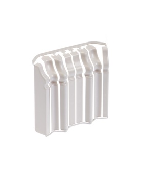 Накладки для фигурного плинтуса «Идеал. Дюра», 80 мм, 8 штук, цвет 002 светло-серый