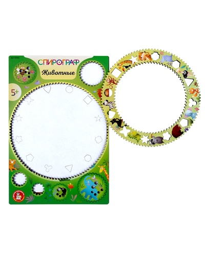 Игра развивающая Спирограф «Животные», 5+