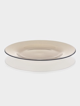 Тарелка Paşabahçe Bronze, d=26 см, стекло, коричневая