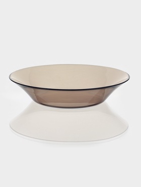Тарелка глубокая Paşabahçe Bronze, d=22 см, стекло, коричневая