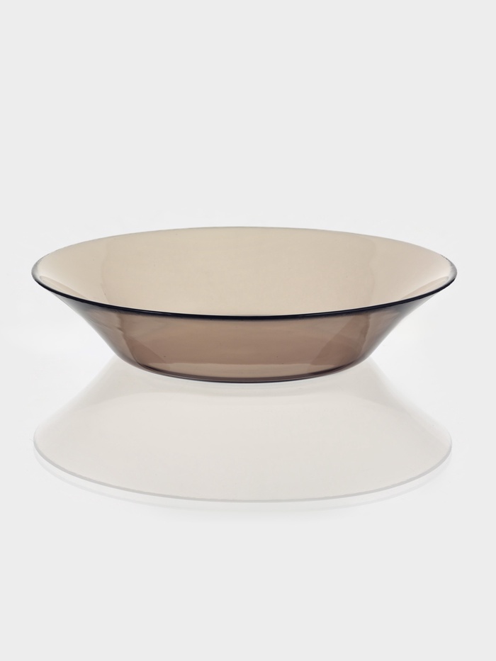 Тарелка глубокая Paşabahçe Bronze, d=22 см, стекло, коричневая