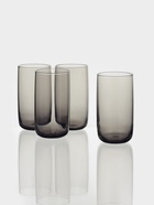 Набор стаканов Paşabahçe «Грей», 365 мл, 4 шт., стекло, чёрный 11010556