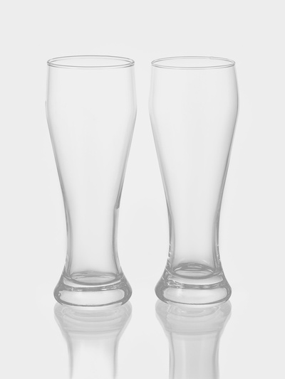 Набор пивных бокалов Paşabahçe Pub, 665 мл, 2 шт., стекло, прозрачный