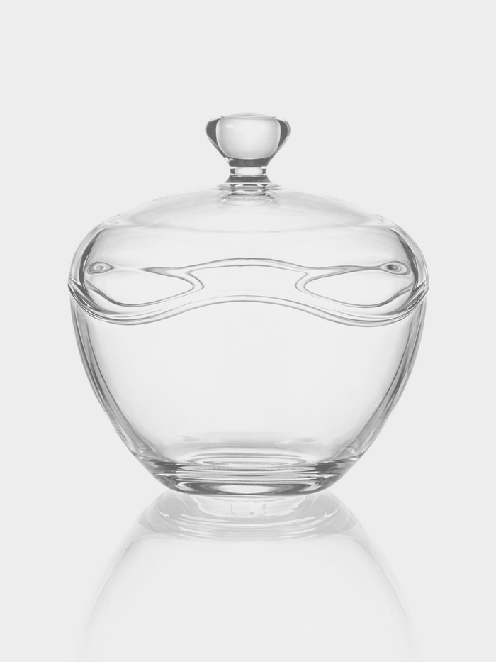 Сахарница Paşabahçe Toscana, 400 мл, d=14.2 см, стекло, прозрачная
