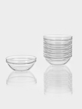 Набор салатников Paşabahçe Chef's, d=9 см, 6 шт., стекло прозрачный