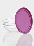 Набор салатников Paşabahçe Chef's, 1 л, d=17.2 см, 2 шт., с пластиковой крышкой, стекло, прозрачный - Фото 3