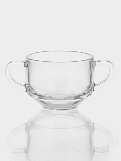 Бульонница для супа Paşabahçe Chef's, 480 мл, с ручками, стекло, прозрачная