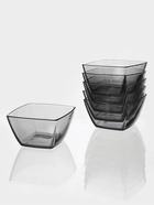 Набор салатников Paşabahçe Tokyu. Gray, 500 мл, d=12.5 см, 6 шт., стекло, чёрный 11019732