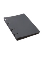 УЦЕНКА тетрадь на кольцах A5 120 л кл СЕРАЯ пласт обл, офсет - Фото 2