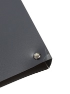 УЦЕНКА тетрадь на кольцах A5 120 л кл СЕРАЯ пласт обл, офсет - Фото 3