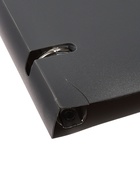 УЦЕНКА тетрадь на кольцах A5 120 л кл СЕРАЯ пласт обл, офсет - Фото 4