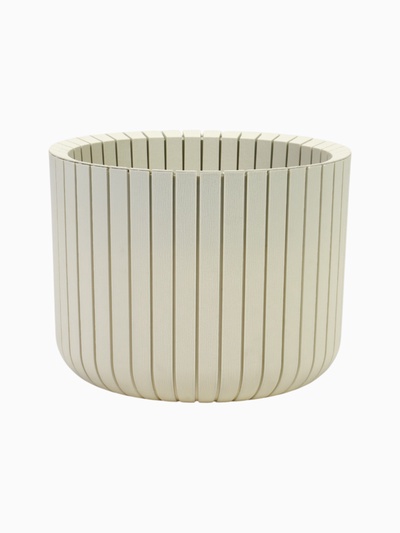 УЦЕНКА Кашпо 8 л d=25 см h=20 см «Шато», цвет белый ротанг