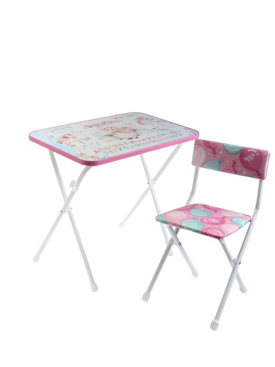 Комплект детской мебели, с единорогом, разборный, 3-7 лет