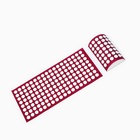 УЦЕНКА Аппликатор Кузнецова комплект, 144 колючки, спантекс, красный, 260×560 мм + валик 140×230 - Фото 3