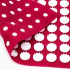 УЦЕНКА Аппликатор Кузнецова комплект, 144 колючки, спантекс, красный, 260×560 мм + валик 140×230 - Фото 5