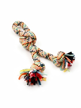 Игрушка для больших собак канатная «Двойной узел», до 50 см, до 450 г